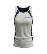 ERNA White Training Singlet Front